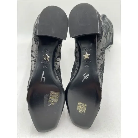 Women’s Christian Dior Naughtily Boots in Black Size 37.5 - Picture 7 of 7